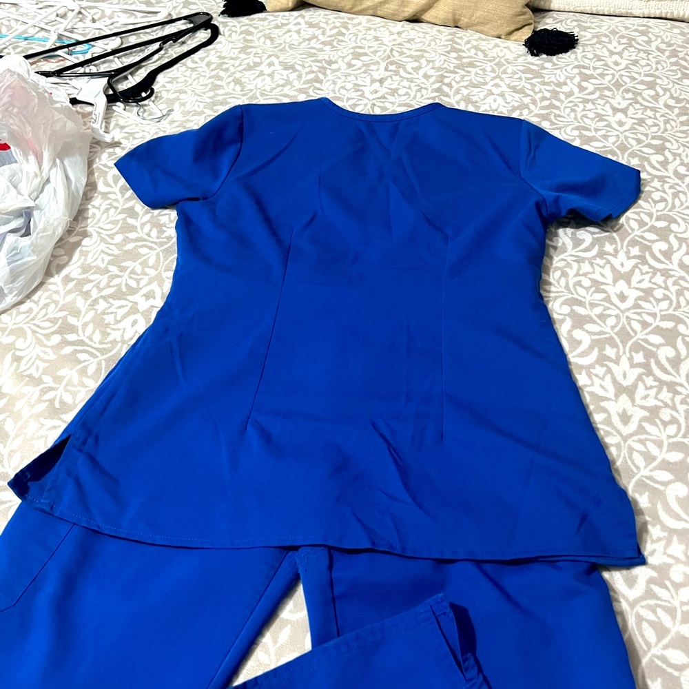 Blue scrubs